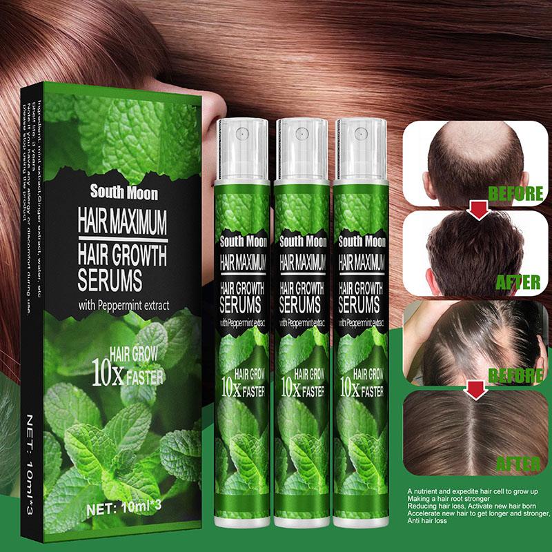 South Moon Mint Hair Growth Spray Hair Loss Treatment Solid Hair Nutrition Moisturizing Hair Follicle Black Hair Nourishing Hair Growth Liquid