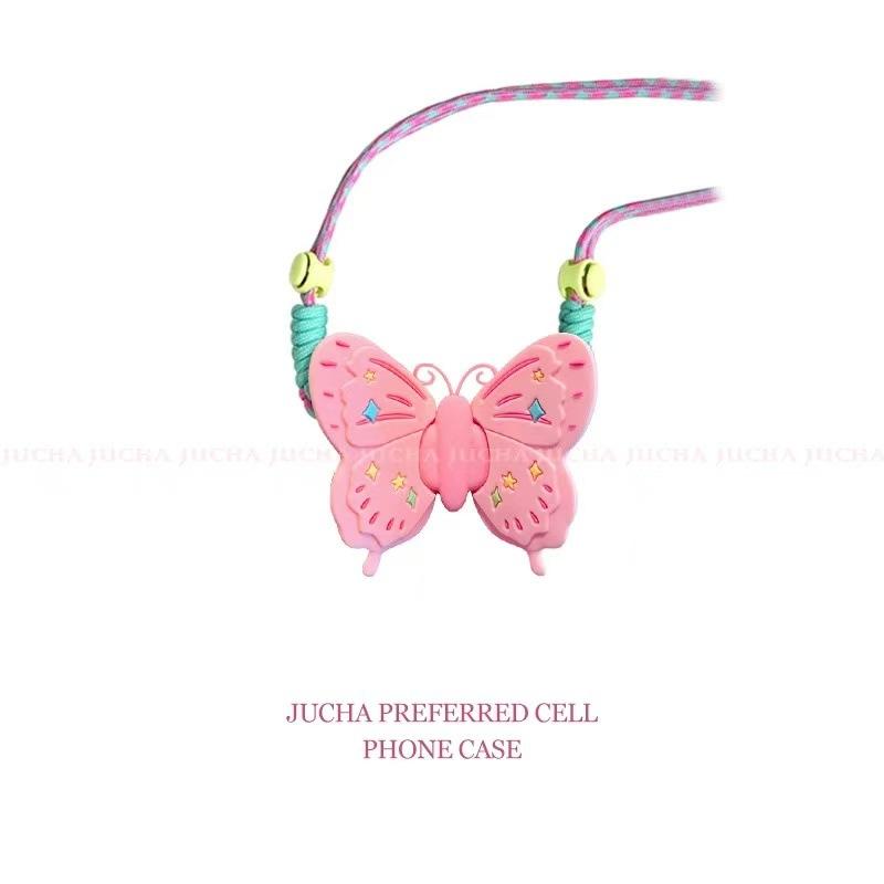 Zhao Ruth, the Same Pink Bow Back Clip Messenger Is Suitable for iPhone16promax Apple 15 Mobile Phone Case 14.