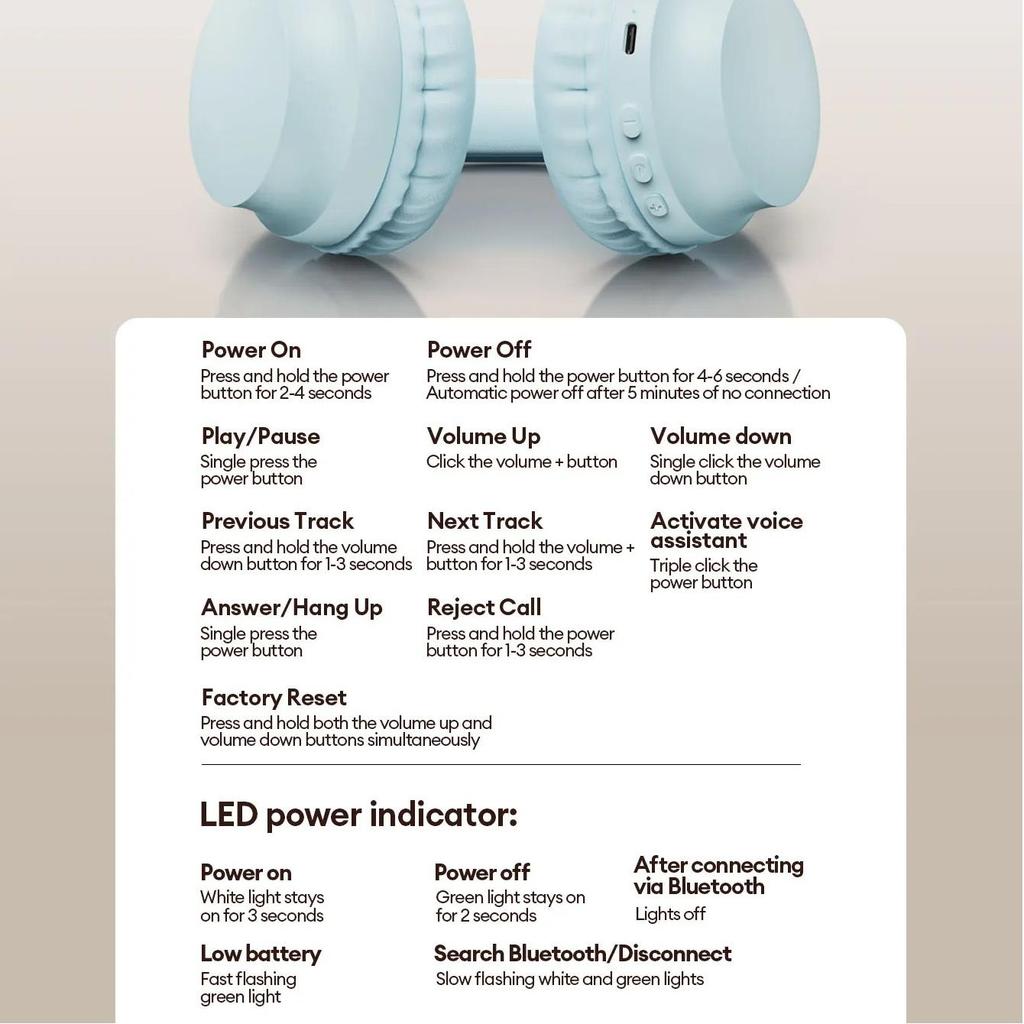 Original Lenovo LS108 Bluetooth 6.0 Headphones Wireless Gaming Sports Headset Stereo Surround Sound ENC Noise Cancelling Long Battery Life