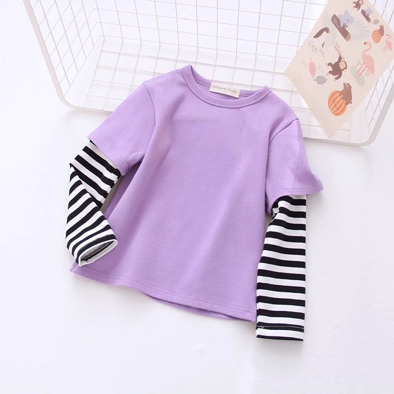 Spring and Autumn Girls'  Casual Base Shirt Children's Top