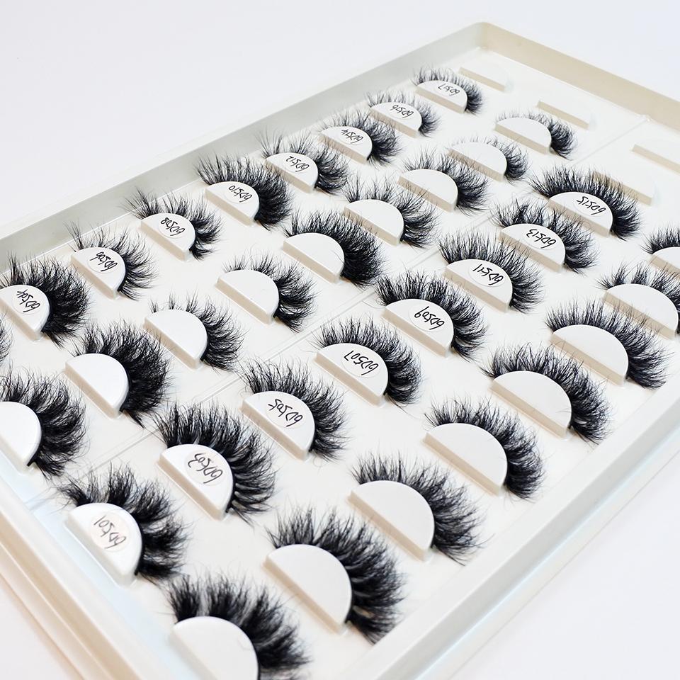 Lashes Bulk Wholesale 5/10/30/50 Pairs Mink Lashes 10mm-18mm Fluffy Volume Natural Eyelashes Makeup
