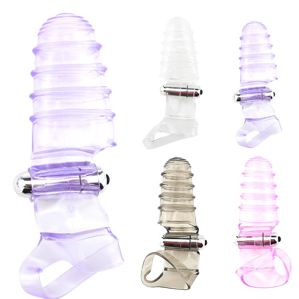 G Spot Vibrator Finger Sleeve Clitoral Stimulator Massager Masturbator Sex Toy For Woman Couples Dildo Anal Plug Bullet Vibrator