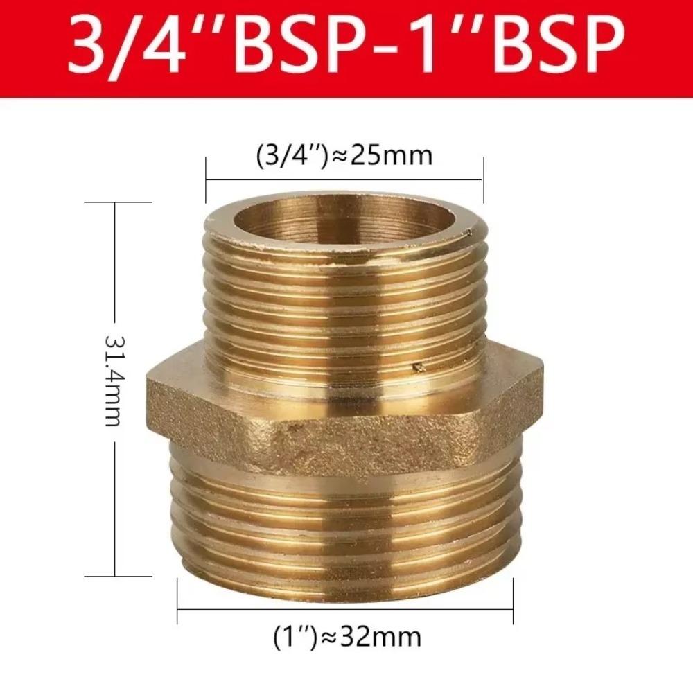 Quick Fit Adapter Brass Brass Tube Fitting Male Thread BSP Brass Nipple 1/8" 1/4" 3/8" 1/2" 3/4" 1" BSP Coupler Fitting