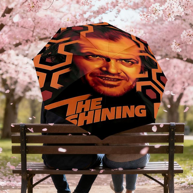 1PC The Shining Umbrella-8-Rib Reinforced, Automatic Open, Lightweight & Durable-D2646
