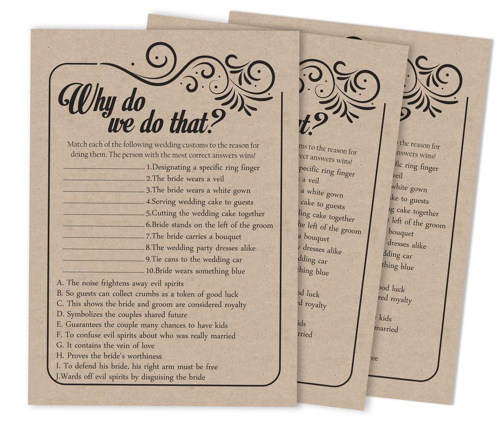 Inkdotpot 50A  Fill In Style KraftA  BingoA  GameA  CardsA  For Bridal Wedding Shower Bachelorette Party Bulk Blank Square Fill In Gift