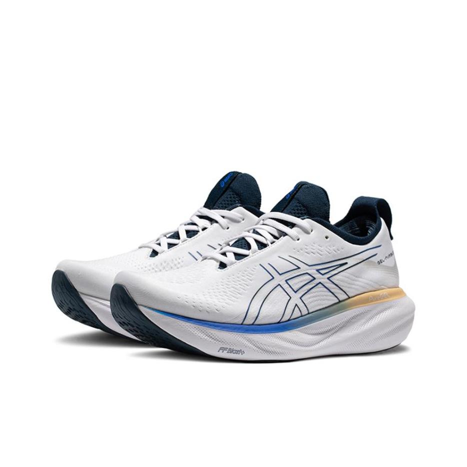 Asics Gel Nimbus 25 Fehér Illúziókék Férfi Sneakerek 1011B547-104