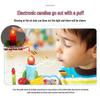 Light-Up Musical Birthday Cake Toy: Three-Tier with Fruit Cutting Fun for Girls