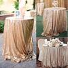 Sequin Tablecloth Sparkle Sequin Table Cover Linens Overlay Runners for Wedding Birthday Party Baby Shower Banquet Glitter Rectangle Tablecloth