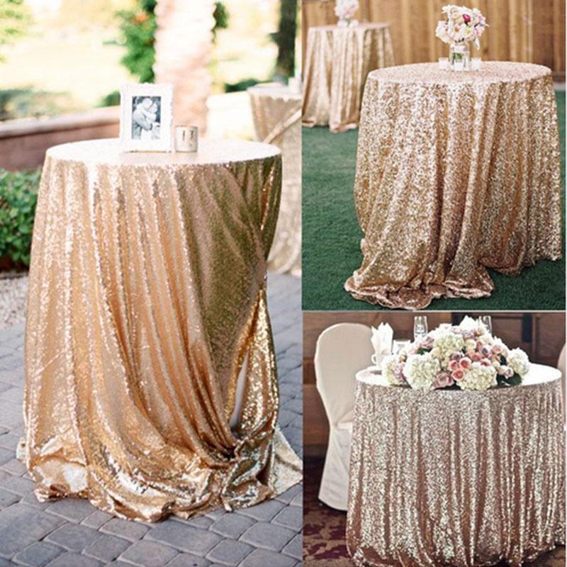Sequin Tablecloth Sparkle Sequin Table Cover Linens Overlay Runners for Wedding Birthday Party Baby Shower Banquet Glitter Rectangle Tablecloth