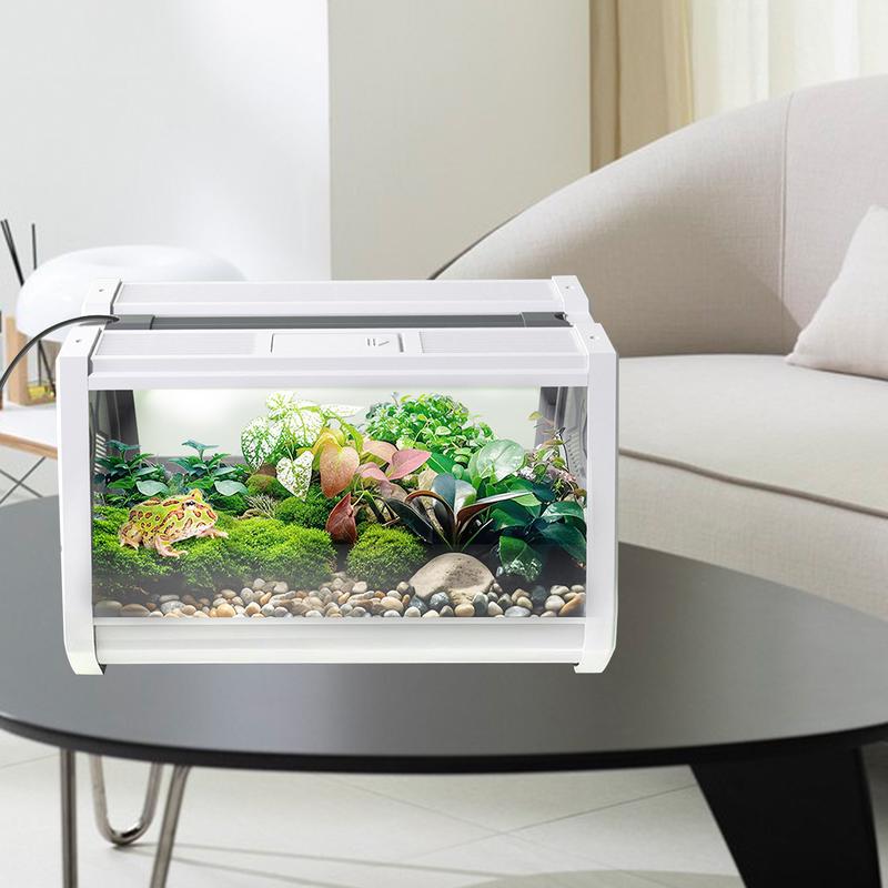 Terarijní klece Akvárium pro ještěrky Hrací ohrádka Větrání Krmení Akvárium Přenosný habitat Odolný proti úniku Pro pavouky Zvířata Hady Šneky