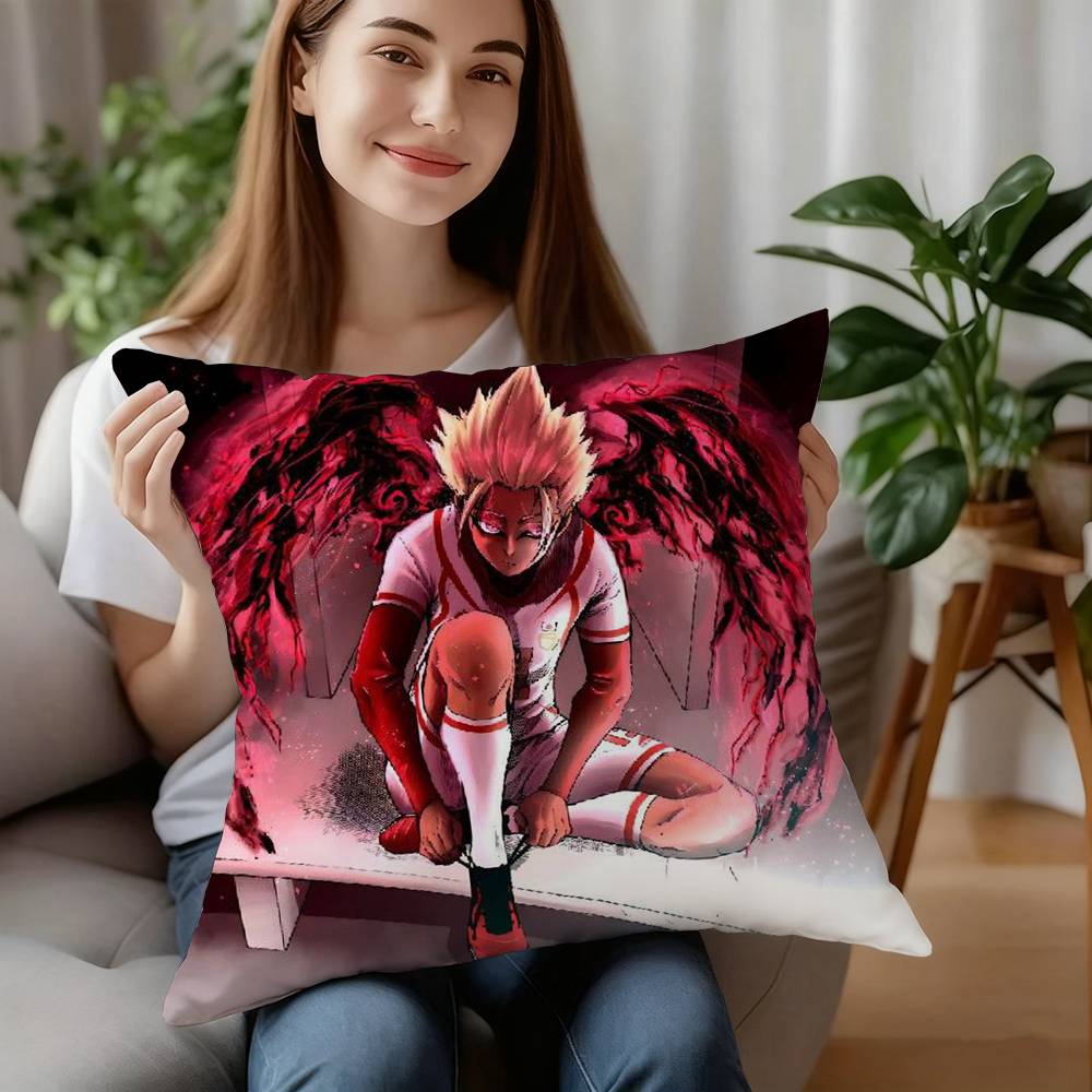 BLUE LOCK Shidou Ryuusei Pillow Case Plush Fabric Soft Pillowcase Double Sided Print Cushion Cover Household Gifts