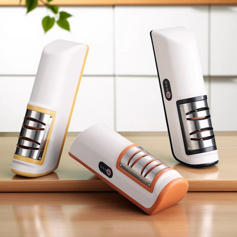 Kitchen Electric Knife Sharpener Multifunctional Automatic Professional 4 Gears Electric Knife Sharpener Kitchen Accessories