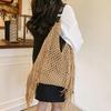 Yogodlns Fashion Long Tassel Shoulder Bag Thread Woven Women's Bag New Hollowed Out Handbag Summer Beach Vacation Bag
