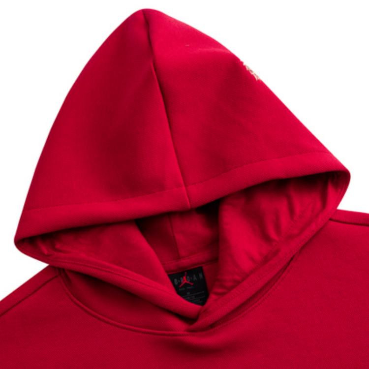 Jordan Buchstaben-Logo bedrucktes Kapuzensweatshirt Kinder Sweatshirts Jester-Rot JD2412090GS-001