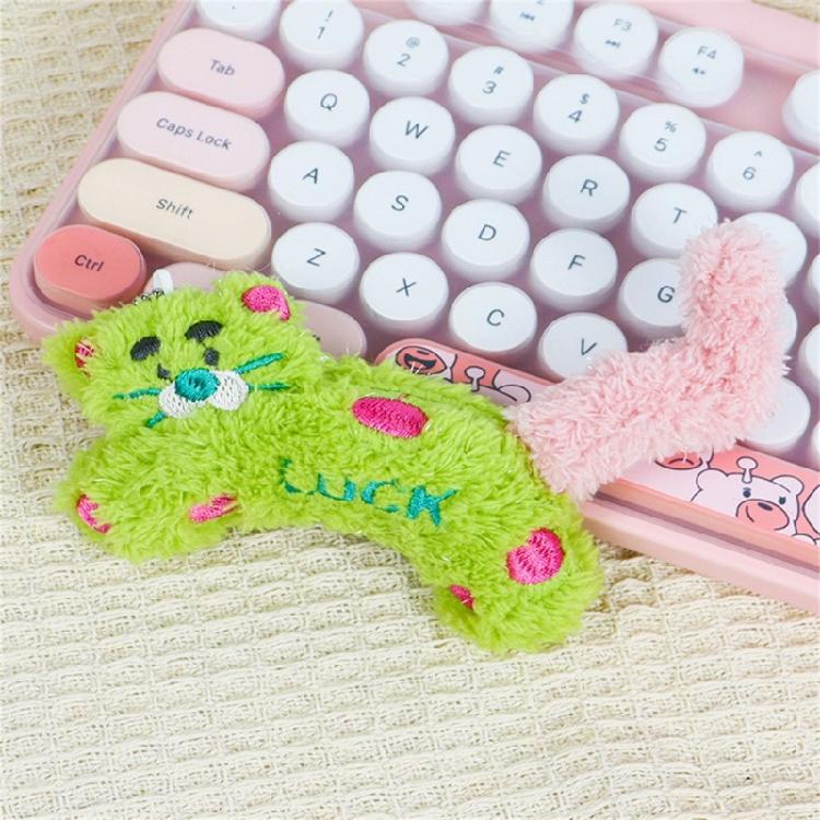Multipurpose Lovely Cartoon Cats Sturdy Plush Keychain Charm Pendnat Fashion Statement for Keys or Phones Decoration