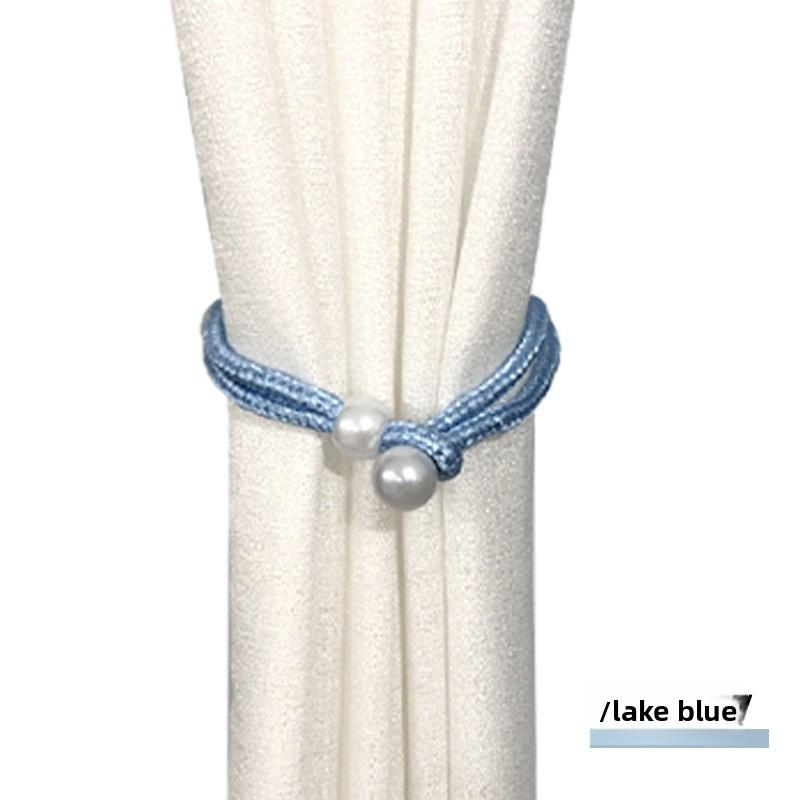 Creative Pearl Binding Rope and Tie for Curtain Decoration Light Luxury Living Room Curtain Buckle