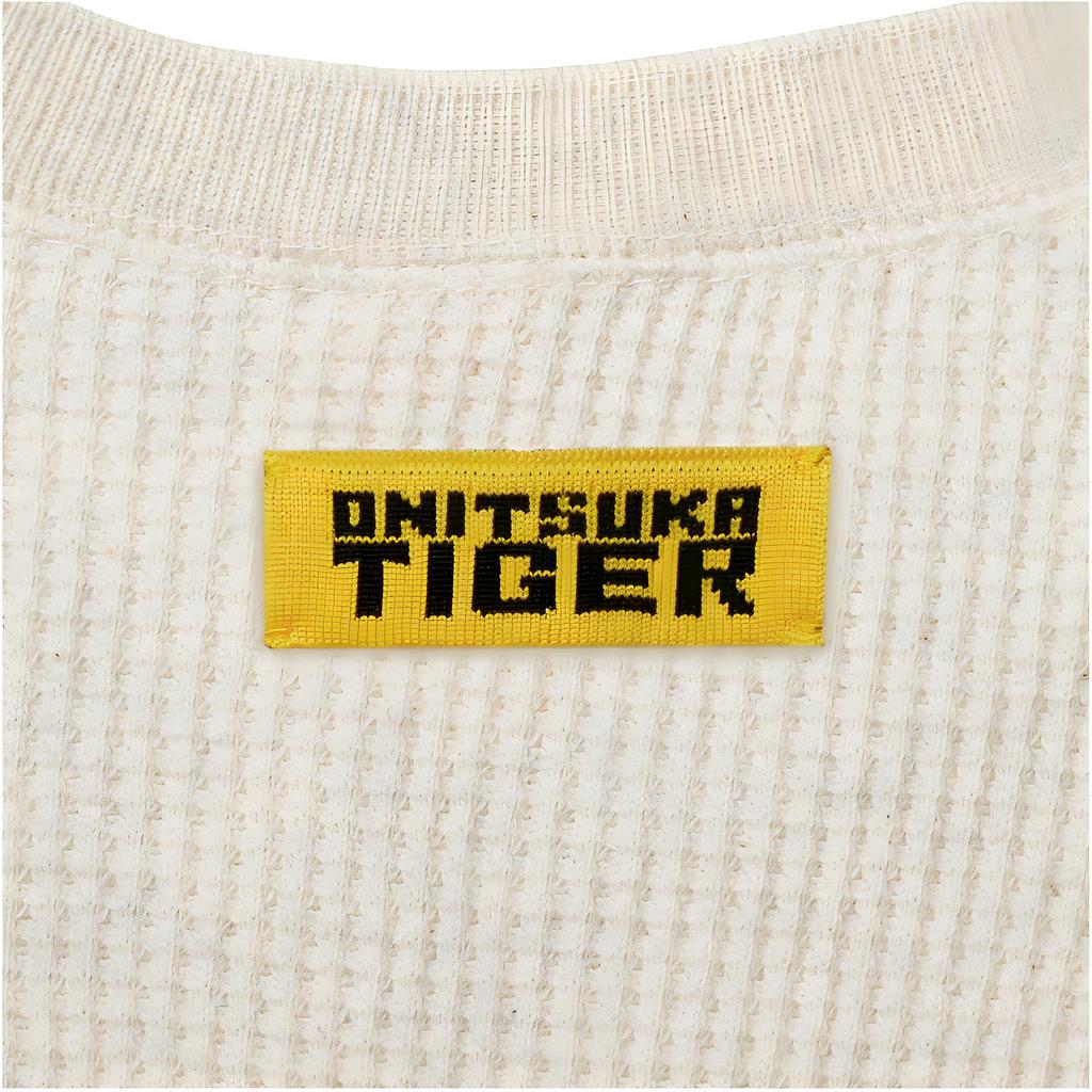 Onitsuka Tiger Solid Color Outdoor Casual Sports Crew Neck Pullover Long Sleeve Knit Sweater Men sweater Beige 2181A897-250