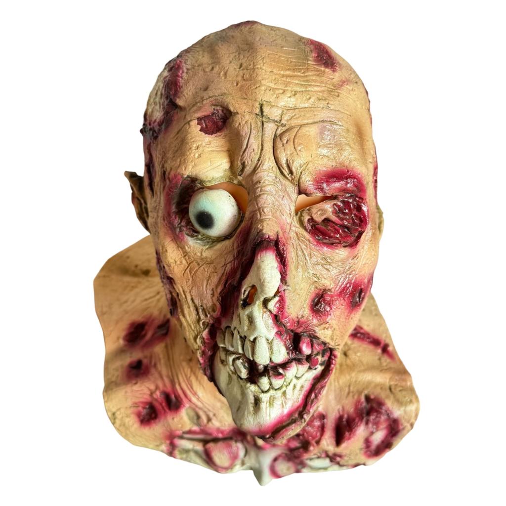 Creepy Skull Mask Scary Lightweight Halloween Costume Headpiece for Haunted House Party and Masquerade Ball