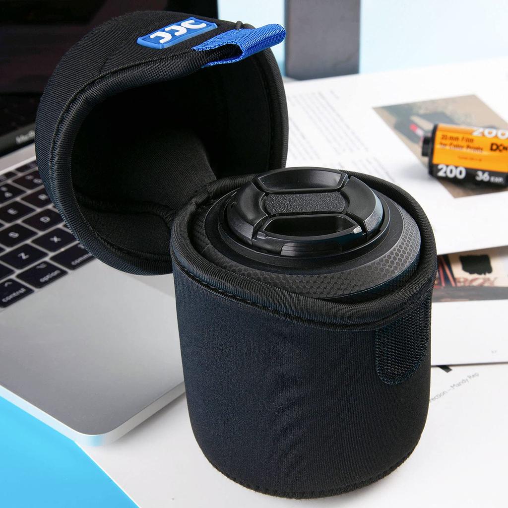 JJC Mirrorless Camera Lens Bag for Canon RF 16mm 35mm IS STM FE 50mm Nikkor Z and Other Mirrorless Camera Lenses X 78 X 78mm In Neoprene with