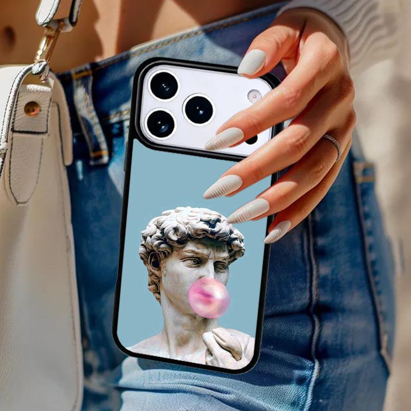 Famous Aesthetic Statue Phone Case For iPhone 17 Air 14 15 13 12 Max Cover For Apple 14 15 16 16e 11 Pro Max Plus Coque