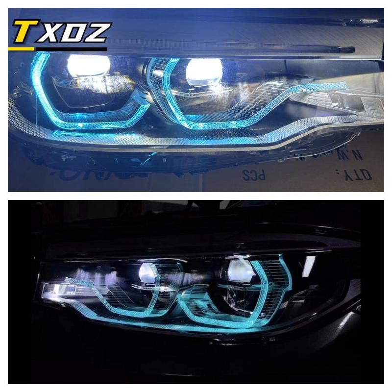 CSL G30 Blue DRL Yellow Angel Eyes For 2017 2018 2019 BMW G32 GT F90 M5 520i 530i 540i Adaptive LED Headlight Red Daytime Lights