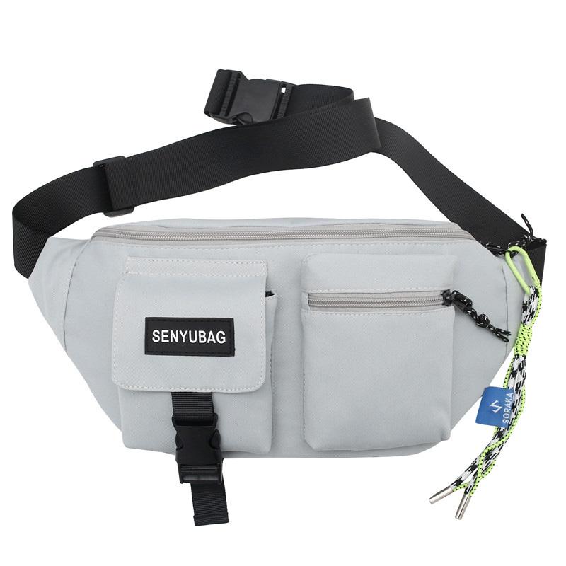 Women Waist Bag Casual Nylon Fanny Packs Banana Bags Street Hip Hop Waist Packs Unisex Chest Pack Travel Shoulder Crossbody Bags