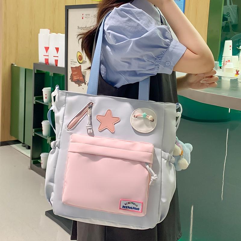 Tutorial Tas Handtasche für Grundschülerinnen Tutorial Tasche für Mittelschülerinnen Lerntasche Ein-Schulter Umhängetasche