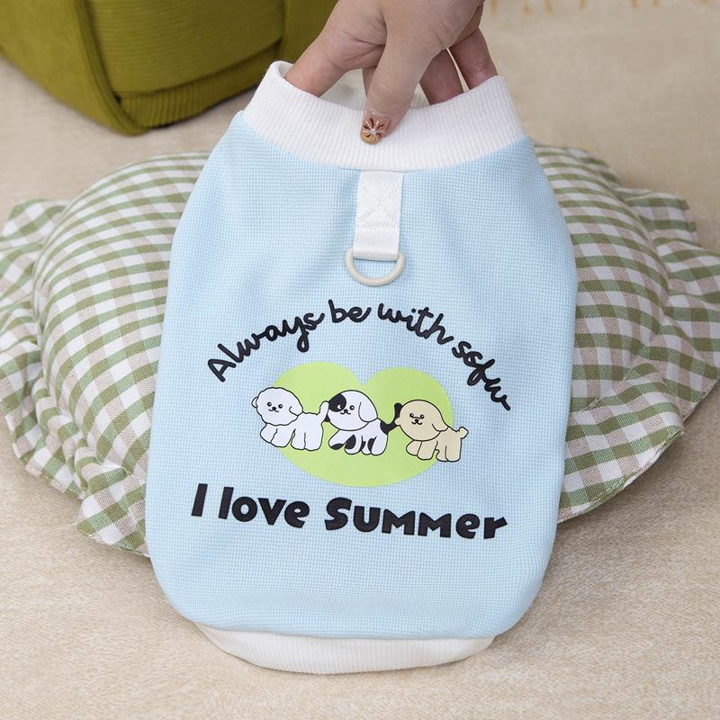 Pet cat vest dog clothes spring and autumn summer new thin