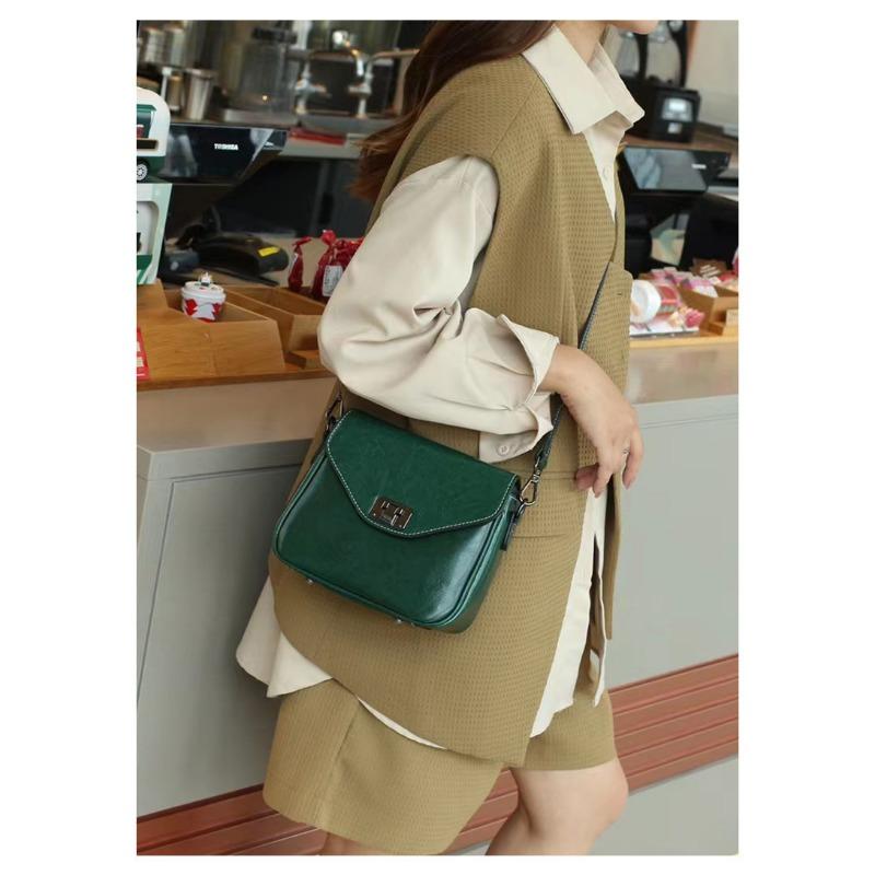 

Сумка через плечо, весна/лето, шикарная женская сумка из натуральной кожи, маленькая квадратная винтажная сумка через плечо из коровьей кожи зелёный