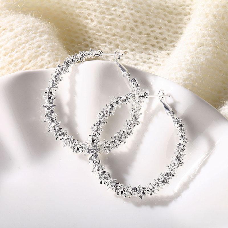 Cao Shi Exaggerated Irregular Thorn Hoop Earrings – Trendy Nightclub Ear Ornaments
