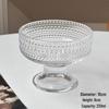 ZISIZ Stemmed Vertical Striped Plastic Dessert Cups