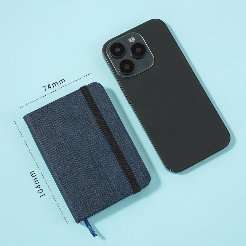 A7 Portable Mini Notebook with Strap - Custom Logo Pocket Book for Office