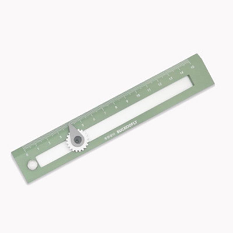 

New 2-in-1 Multifunctional Compass Drawing Ruler Straightedge Compass Ruler Geometric Measuring Tools For Office School Home зелений