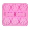 Cute Dog Creative Handmade Footprint Silicone Mold Cake Molds Bone Cookie Cutter Fondant DIY Silicone Bakeware Molds Accessories