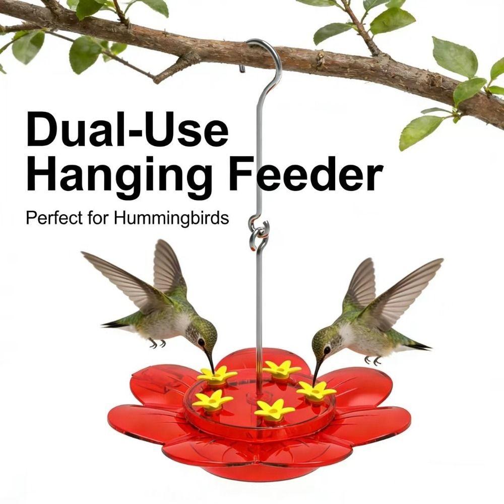 Decorative Hanging Feeder Weather-Resistant Window Feeding Station Bird Water Bowl Animal Lovers