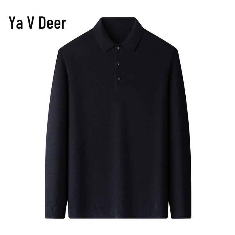 Yalu Men s Versatile Lapel Sweater XL