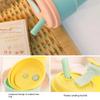 380ML Plastic Cup Silicone Water Cup Portable Cute Straw Sports Water Bottle Children's Birthday Gift