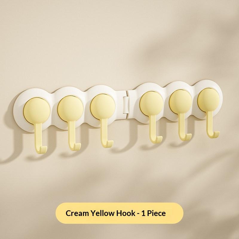 Corner Row Hook, Rotatable Toilet, Bathroom, Kitchen, Entrance Wall, Corner Adhesive Hook, Non Perforated Clothes Hanging Hook
