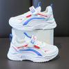 Boys Shoes 2025 Summer New Mesh Breathable Children's Little White Shoes Boys Hollow Middle and Older Children's Shoes Sports Shoes Tide