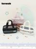 Vanwalk Lace Quilted Cosmetic Pouch [Pink]