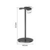 Premium Metal Headphone Stand with Desktop Storage and Display