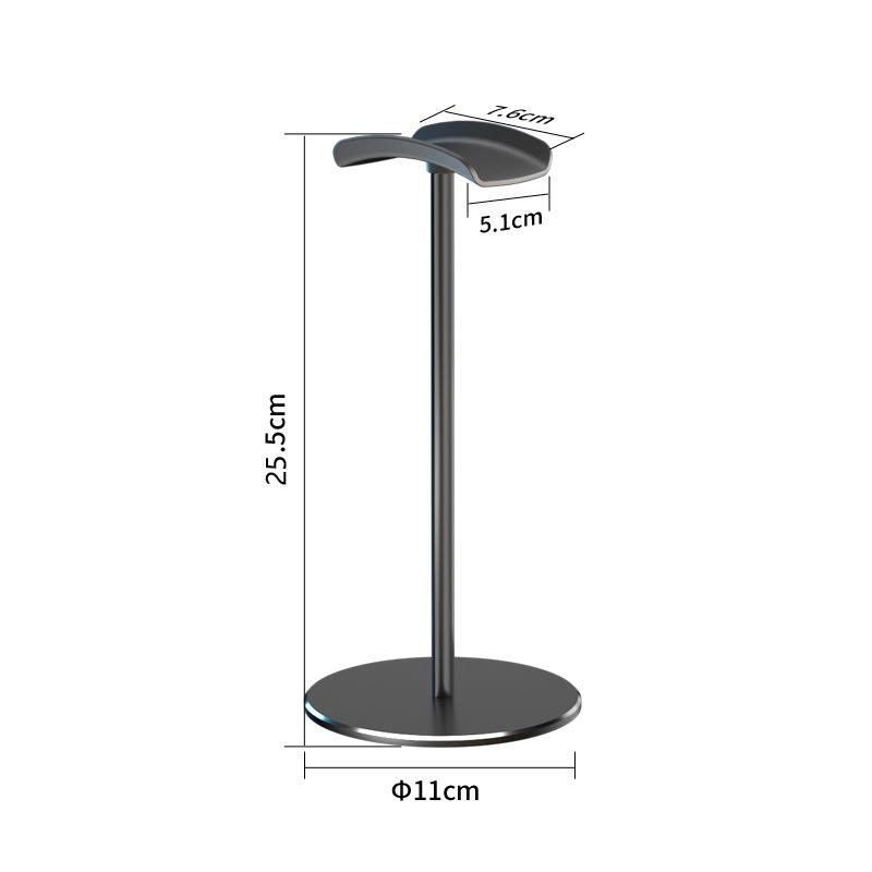 Premium Metal Headphone Stand with Desktop Storage and Display