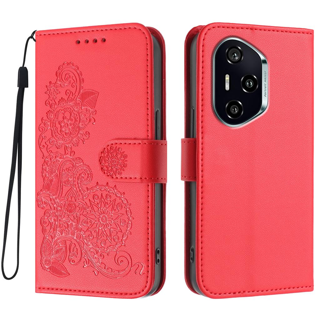 For Honor 400 5G (Global) Phone Cases Mandala Flower Leather Wallet Mobile Cover with Strap