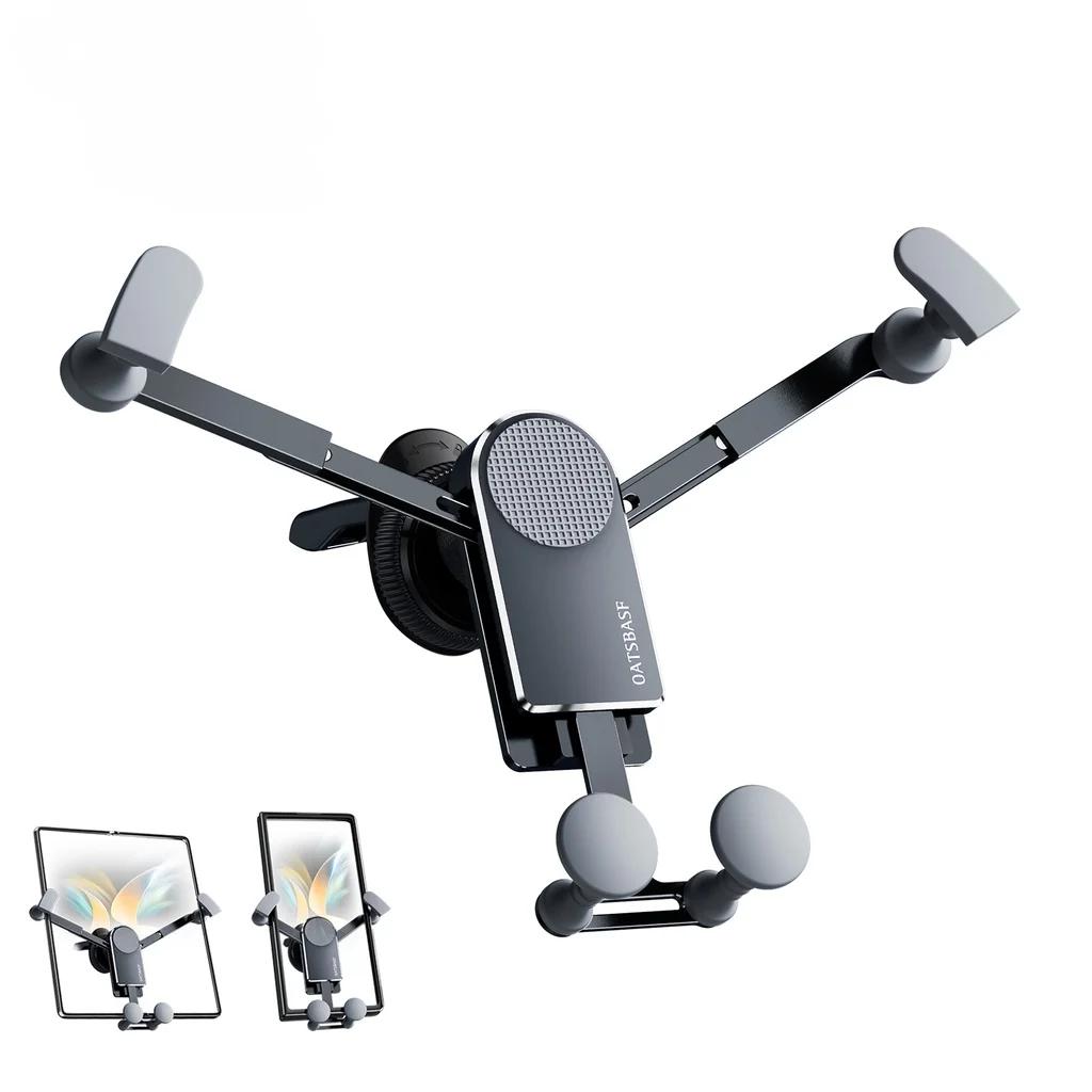 

Hipacool Автомобильный держатель для телефона Складной/Раскладной Z Fold 4 3 Автомобильное крепление Гравитационный автомобильный держатель для телефона на вентиляционное отверстие для 4,7-8 Автомобильные аксессуары Интерьер чёрный