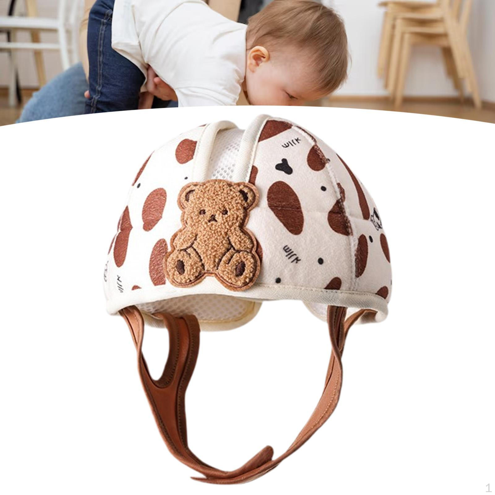 

Hat Designed for Crawlers and Walkers with Soft Padding 1 Year Old Bear