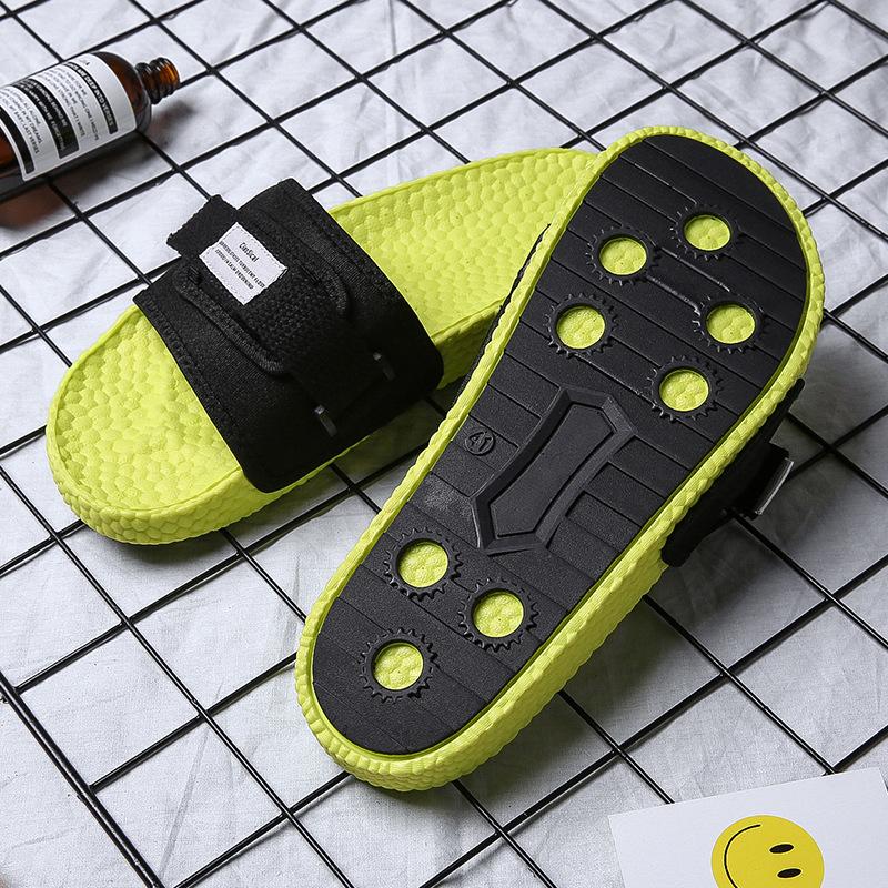 Popcorn Slippers, Men's Summer Outdoor Trendy Fashion, Men's Sandals, Velcro, EVA Soft Sole, Straight Drag