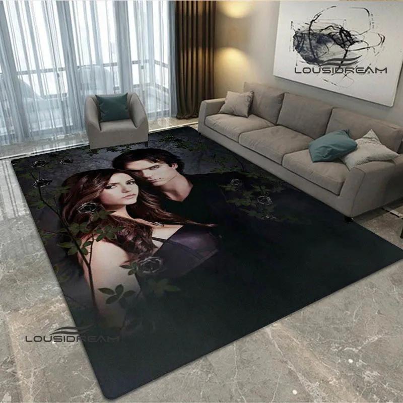 The Vampire Diaries Damon salvatore print carpet Yoga mat area rug room decor door mat Non -slip carpet kawaii rug Birthday Gift