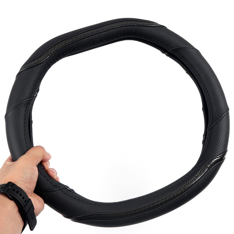For Peugeot 3008 GT 208 GT Line 308 408 508 4008 5008 2017 2018 Leather Steering Wheel Cover Protector Trim