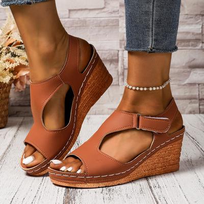Women Sandals Plus Size 36-43 Shoes for Women Summer Platform Wedges Peep Toe Sandalias De Mujer Comfortable Beach Shoes