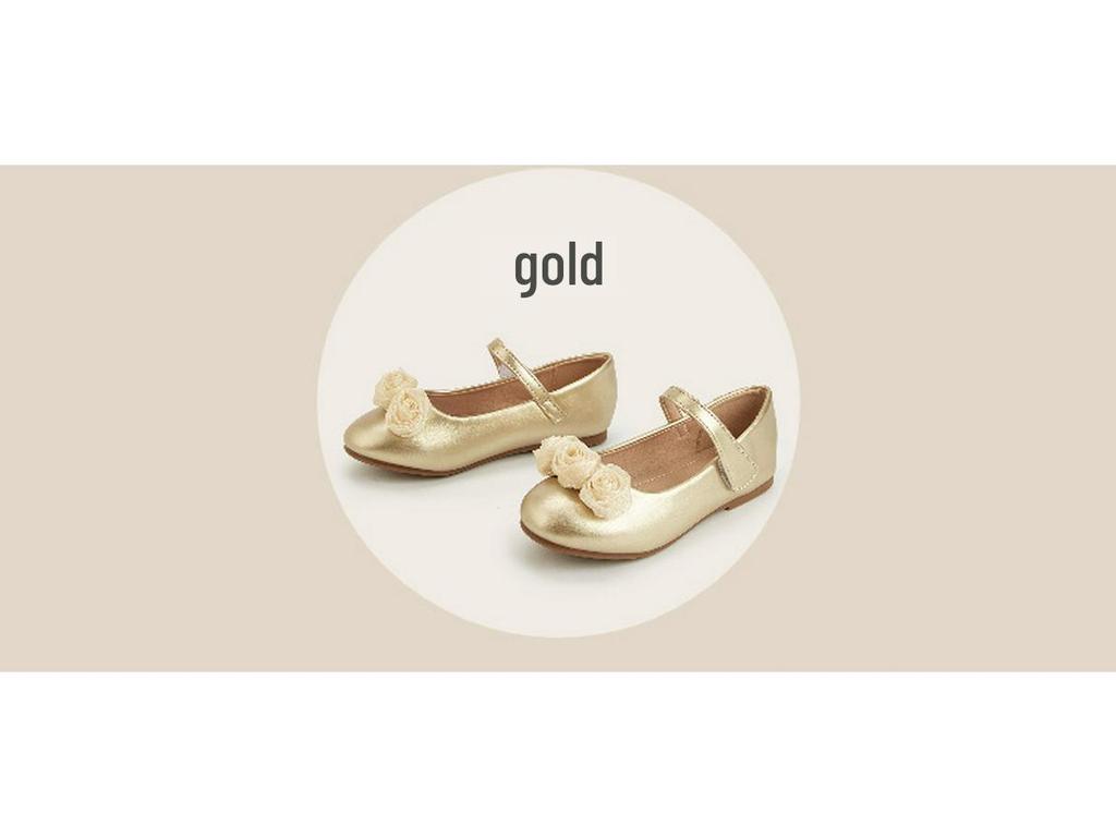 2026 Mädchen Leder Blume Flach Prinzessin Schuhe